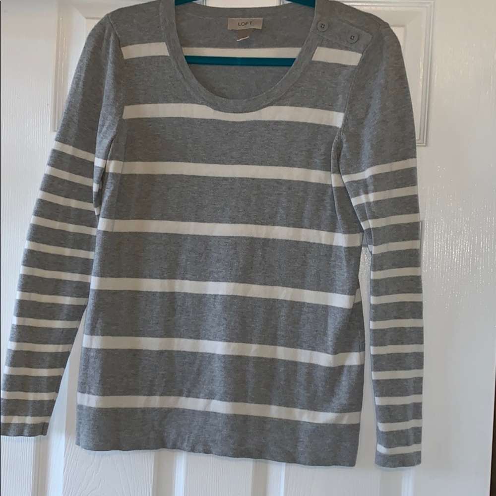 NWOT LOFT stripped sweater size small